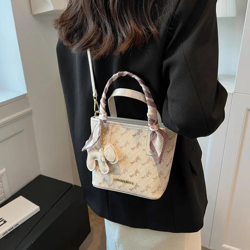 Stylish Women's Crossbody Bag Handheld Bucket Bag Purse and Handbag Women's Designer Bag
