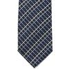 MICHIKO LONDON Brand Necktie Made in Japan Nishijin Ori Silk Jacquard Weave Check D [MICHIKO LONDON] 100% (D Pattern Navy)