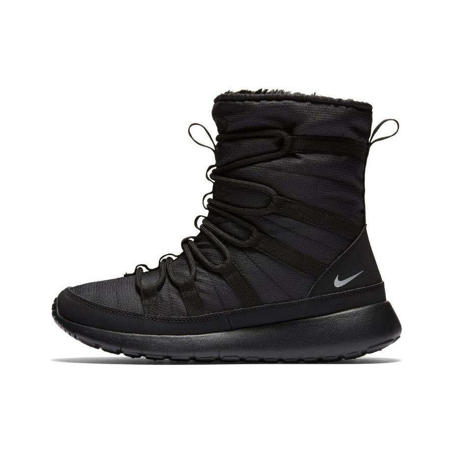 Nike Roshe One Hi Черный Металлик Серебристый GS 807758-001 35.5