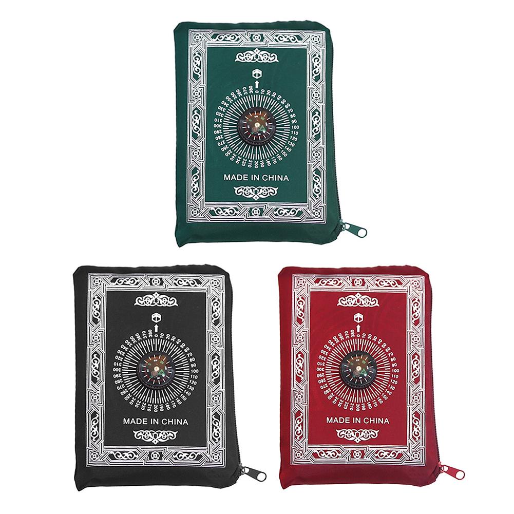 Islamic Muslim Travel Prayer Rug with Compass Waterproof Praying