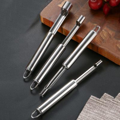 Pitter Design durevole della maniglia antiruggine Utile carotatore per frutta in acciaio inossidabile per la cucina