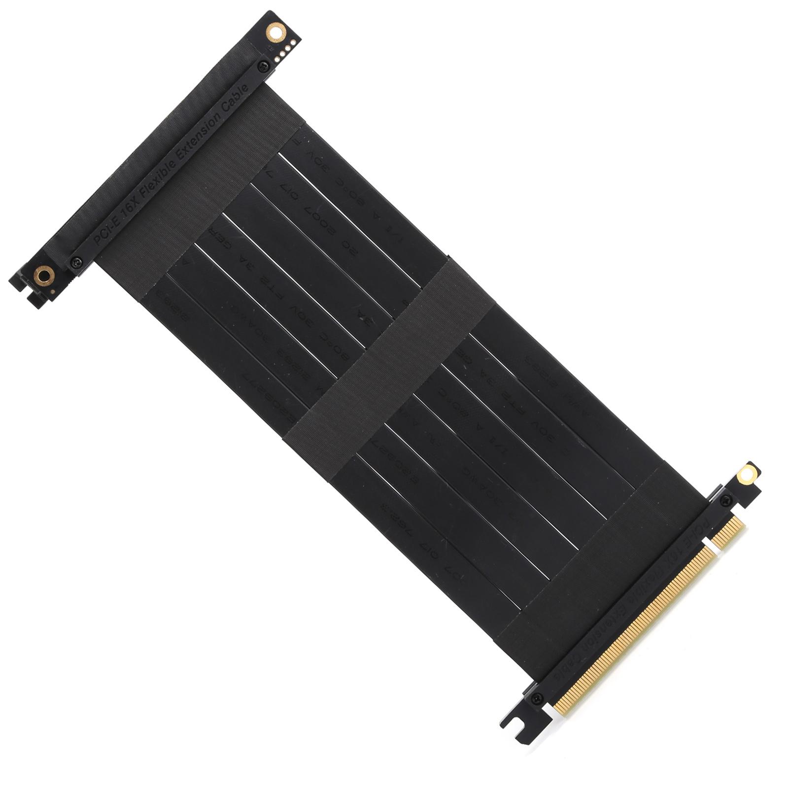 

Подовжувальний кабель PCIE 16X 270 градусів Чорний Провід мережевого адаптера Високошвидкісний конвертер 8 Гбіт/с