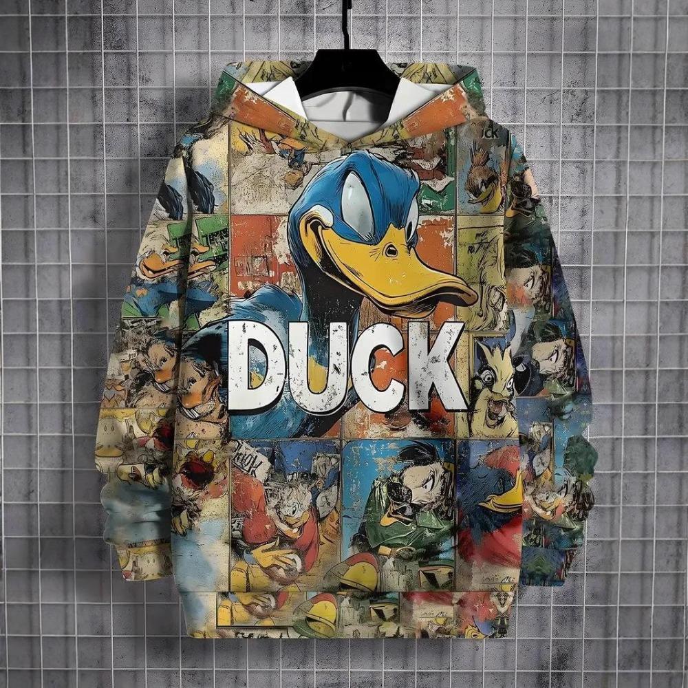 Fashion Men and Women's Hoodies Cartoon Animal 3D Print O-Neck Pullover Casual Outdoor Sweatshirt Kids T-shirt Top Clothing