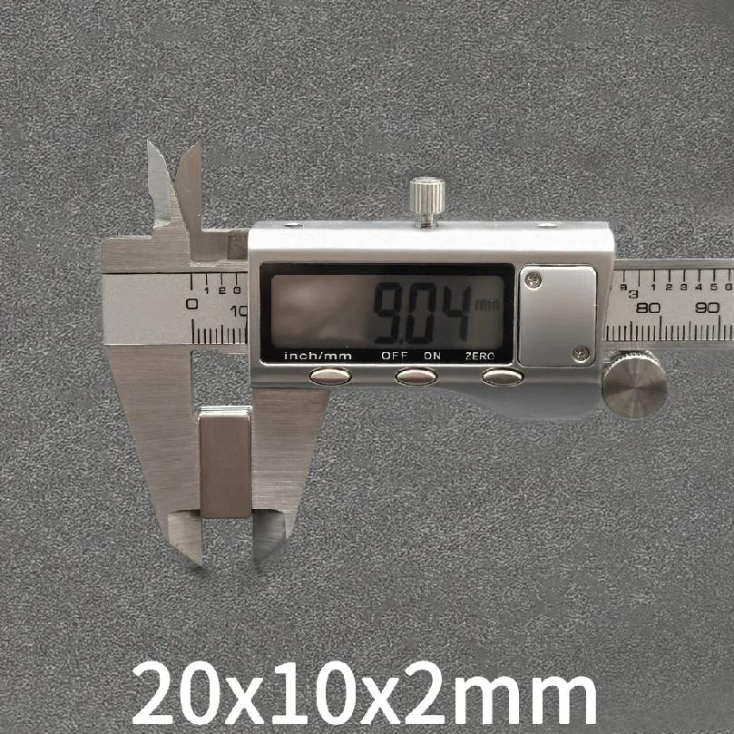 20x10x2 Super Powerful Magnets Strong Disc Magnets for Fridge, DIY, Building, Scientific, Craft, Education, 20mm x 10mm x 2mm