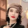 Women's Hat Stewardess Hat Beret Easiest for Matchretroheattechelegantspring Fall Hat