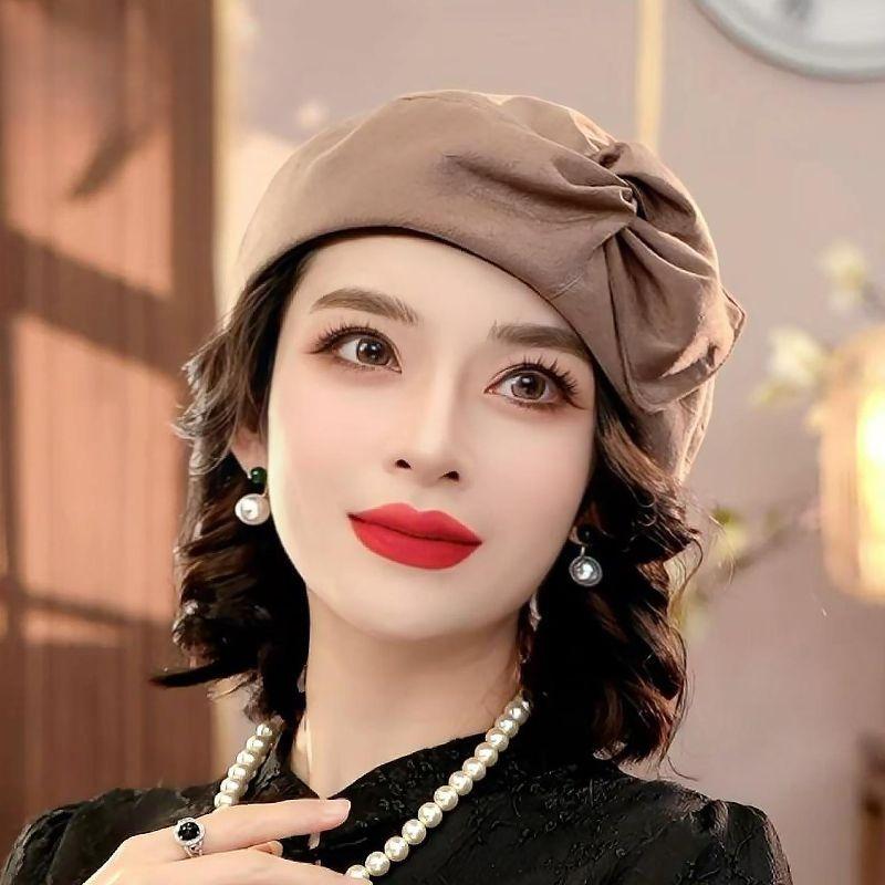 Women's Hat Stewardess Hat Beret Easiest for Matchretroheattechelegantspring Fall Hat