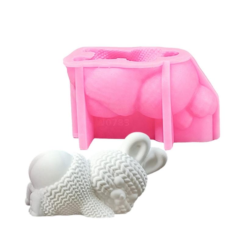 

Rabbit Shape Silicone Candle Molds Heat Resistant Silicone Mould for Making Candle Soap Epoxy Resin Festival Decoration 1