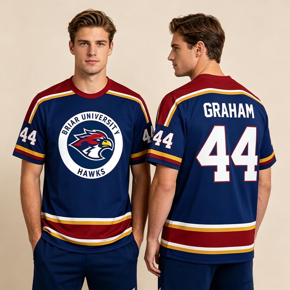 2026 Serie TV Off Campus Briar University Hockey Jersey Graham 44 DI LAURENTIS 66 T-shirt Cosplay Uomo Donna Fan Girocollo
