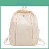 Ultra Light Nylon School Backpack With Small Golden Roundel Decoration For Education And Daily Use
