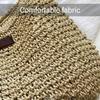 Seitenhandtaschen Damen Strohgewebte Tasche Handtasche Strandtasche Umhängetaschen Strohgestrickte Geldbörsen Damenhandtaschen