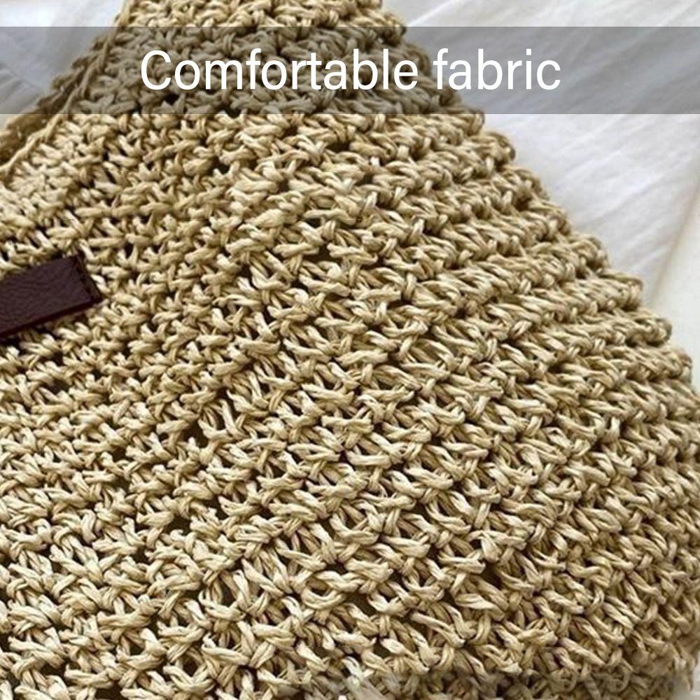 Seitenhandtaschen Damen Strohgewebte Tasche Handtasche Strandtasche Umhängetaschen Strohgestrickte Geldbörsen Damenhandtaschen