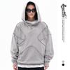 Lan Hai Men's Hooded Sweatshirt | 2025 Autumn/Winter Collection | Trendy Reverse Stitch Design | Solid Color | High Street Style