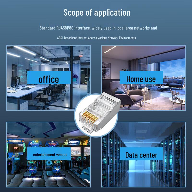 Connettori Modulari RJ45 Cat6 Schermati Shengwei RC-9050