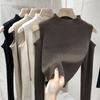 Fashion Off-the-shoulder Women's Pullover Tops Long-sleeve Autumn New Bottoming Knitted Shirt Mock Neck Female Sweater