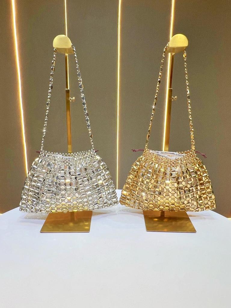 Acrylic Crossbody Bag For Women With Drawstring Closure For Daily Use