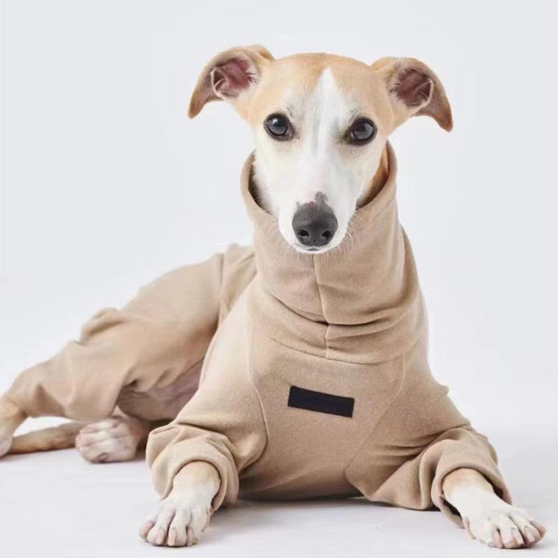 Měkký Whippet Rolák Oblečení na 4 nohy Teplý Italský chrt Bavlna Streč Psí svetr na Podzim Zimu