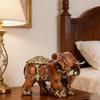 Elephant Statue Handcrafted Resin Decor with Non Slip Base Mother and Baby Elephant Figurine   Gift