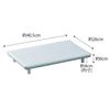 Yamazaki (Yamazaki) Tabletop Ironing Board with Legs, Aluminum, Small, Silver, Approx. W40.5 X D26 X H6cm, Comfortable Hanging, 5779