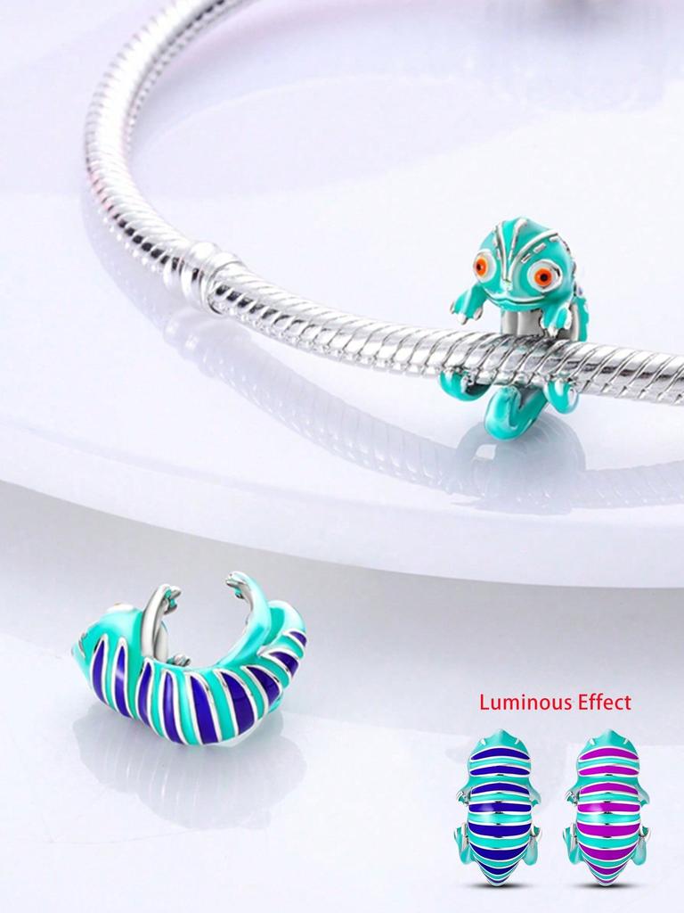 Pingente de Contas de Andorinha de Costas Verdes Banhado a Cobre Compatível com Pingentes Pulseira Original de Cobre Para Fazer Joias Pingente DIY