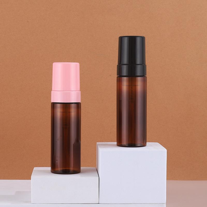 42mm Mouth Empty PET Foam Bottle Set: 150ml Cleansing Mousse, 200ml Foamer, 120ml, and 100ml Foam Bottles.