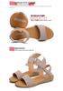 Women's Korean Style Wedge Sandals - Genuine Leather, Non-slip, Suede High Heel Platform, Fashionable Summer Footwear