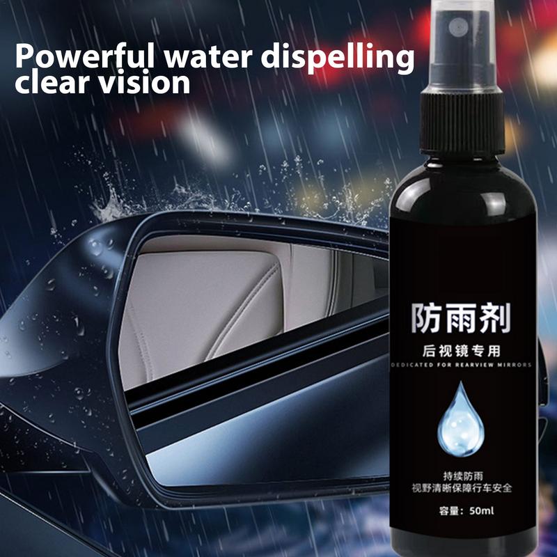Auto-Windschutzscheiben-Spray, 50 ml, Regenwasser- und beschlagabweisendes Mittel für Glas, Autofenster-Schmiermittel für Rückspiegel, Fenster