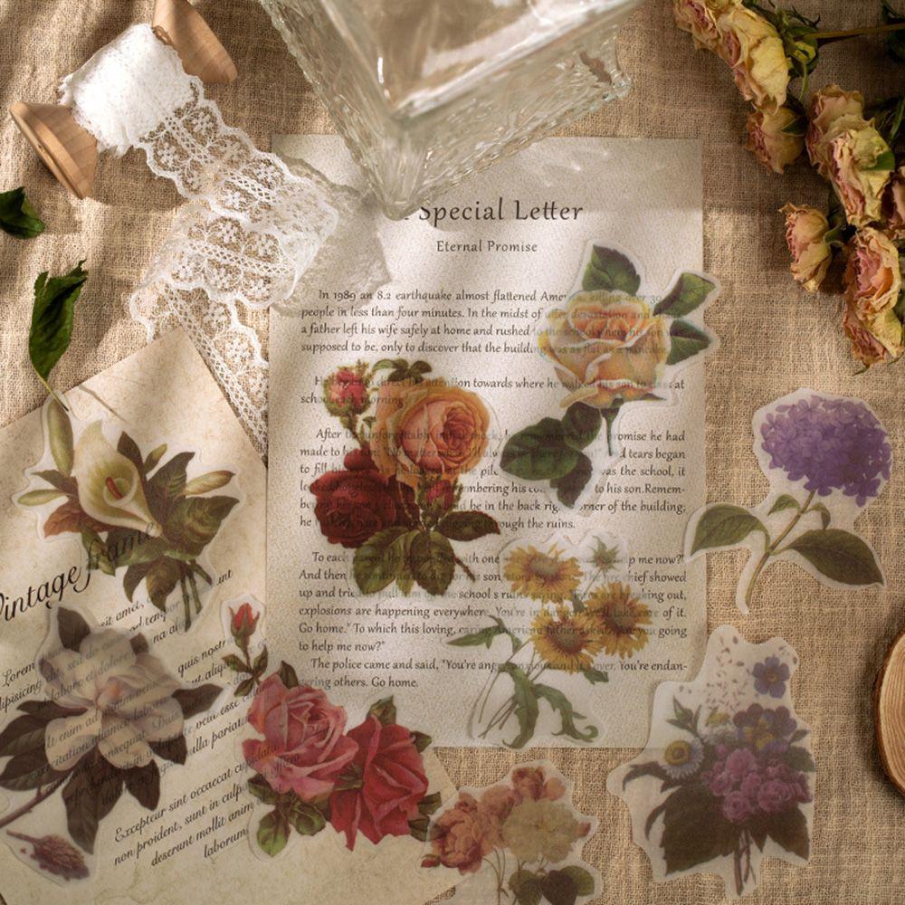 buy tracing paper material stationery decal flower sticker decorative label scrapbook stickers at affordable prices free shipping real reviews with photos joom