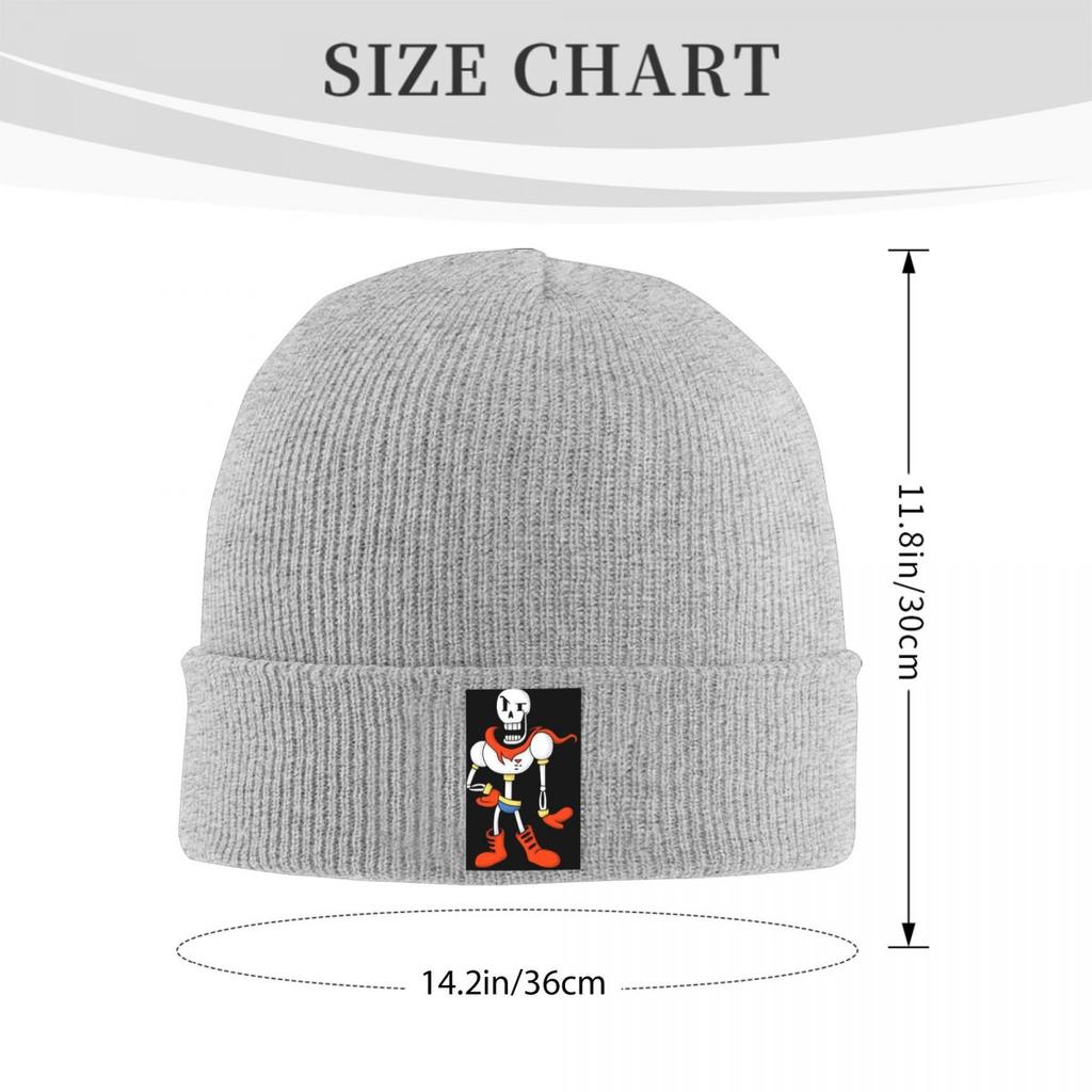 Undertale Sans Und Papyrus Warme Strickmütze Winter Strickmütze Beanie Mütze Skullies Beanies Hip Hop Mützen für Unisex