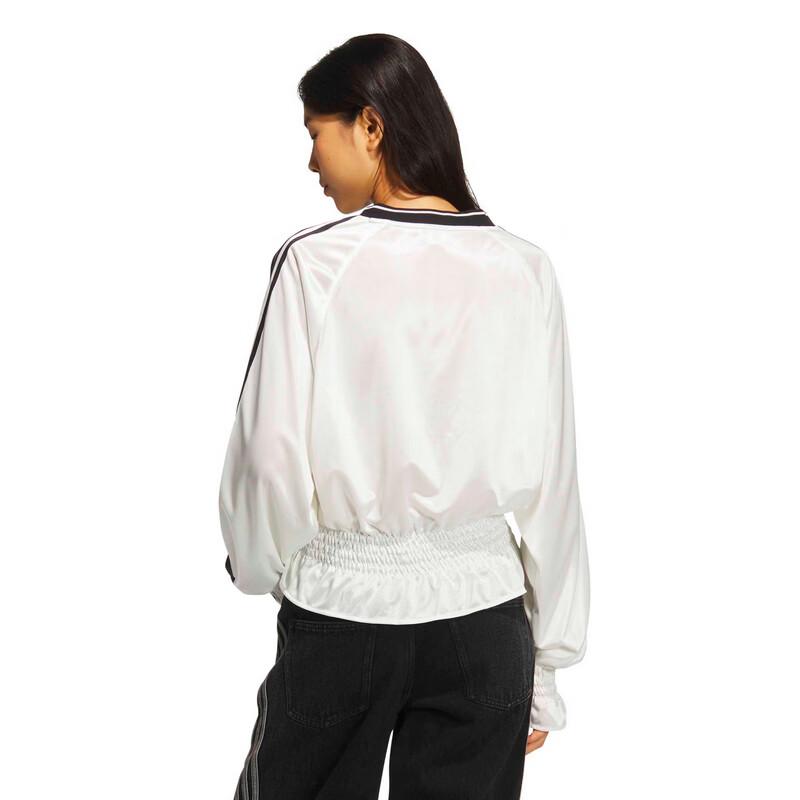 Adidas Women's Pleated Knit Loose Jersey Long Sleeve T-Shirt