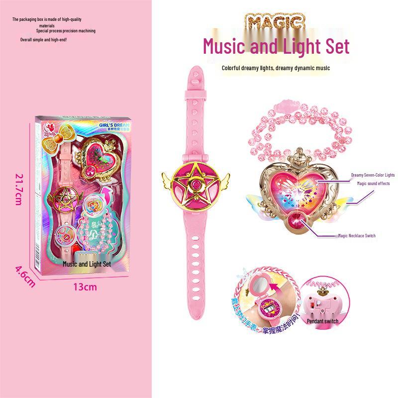 LED Light-Up Fairy Princess Wand with Music - Magical Toy for Girls