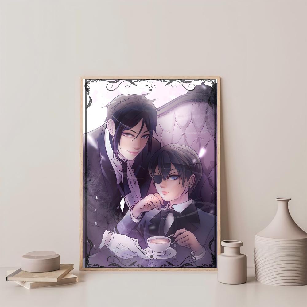 

1 шт. Популярная классическая адаптация комиксов Черный дворецкий постер HD постеры для дома, комнаты, бара, кафе, декора, настенная живопись, картина 21cm×30cm NoFrame