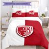 Set Lenzuola Stampato Calcio Bournemouth 3 Pezzi, Comodo Set Copripiumino per Camera da Letto Amico della Pelle