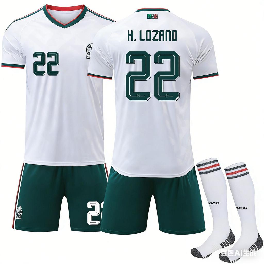 2026 World Cup Mexico Away Jersey No. 9 Raul National Team Jersey Short-sleeved Football Jersey Custom Cross-border