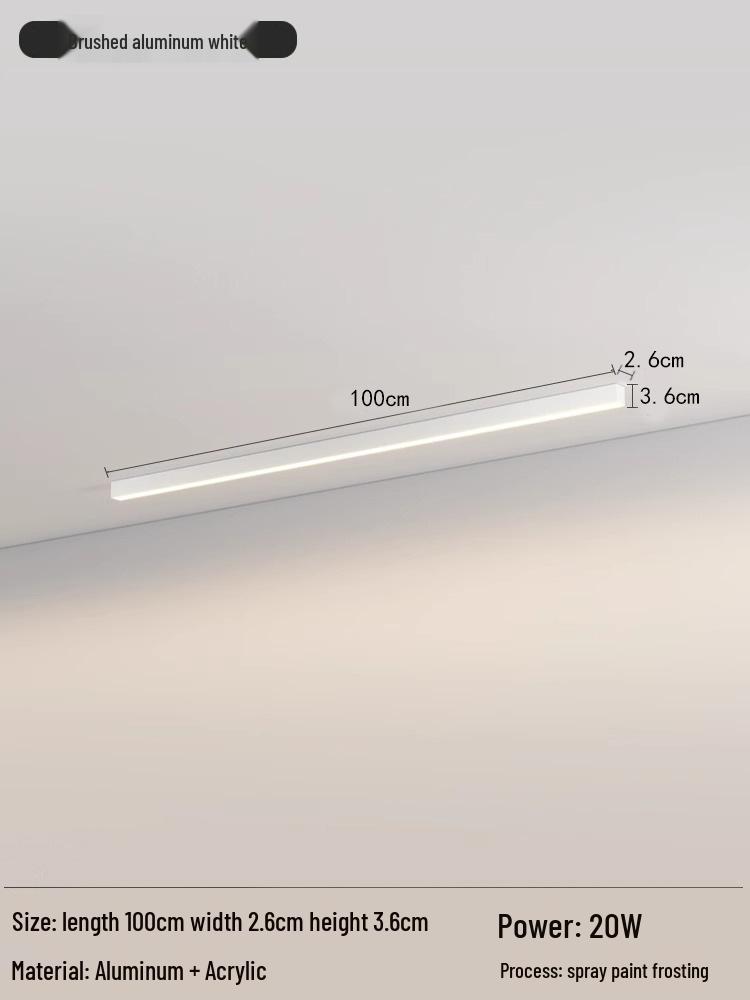 Nordic Minimalist LED Strip Light for Living Room, Hallway, Bedroom, and Balcony