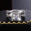 925 Silver High Quality Jewelry Attending Wedding Events Party Diamond Ring For Women Luxury Fashion Zircon Ring