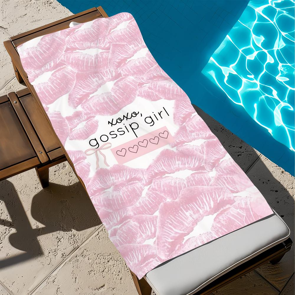 G-Gossip TV G-Girl Towel Beach Quick Dry Soft Pool Towels Gift for Travel Gym Shower Camping sports