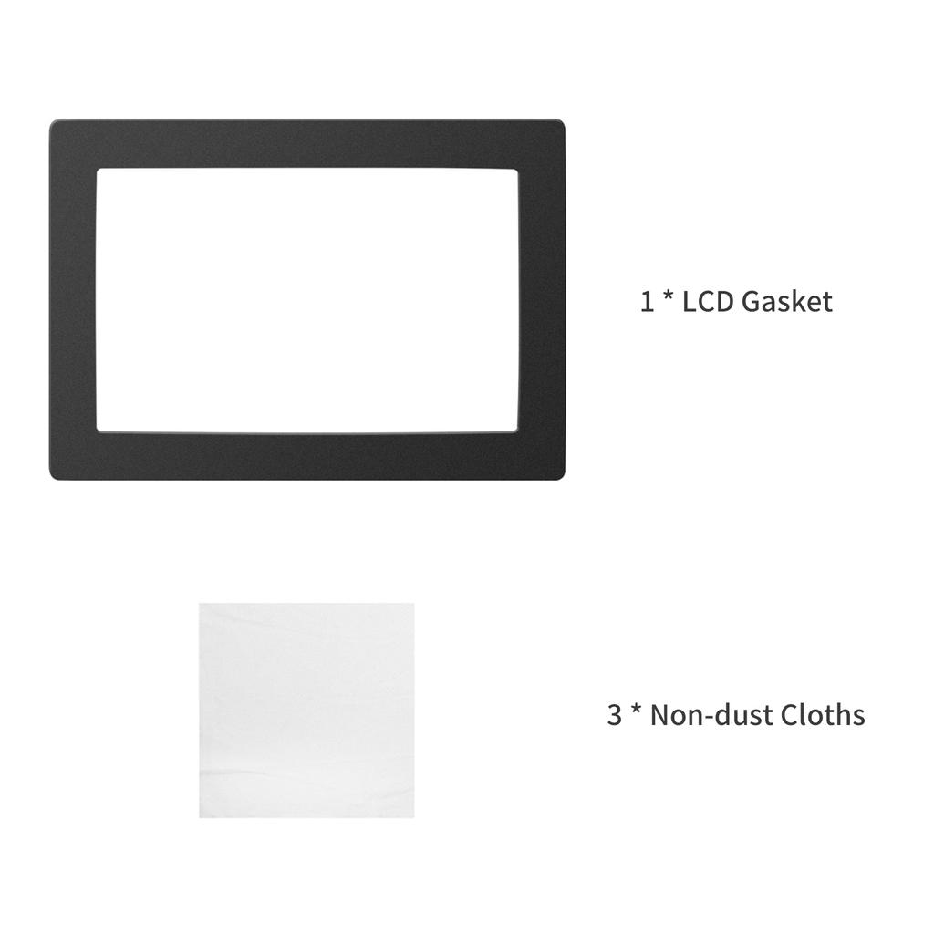 Svart LCD-packning 9,5 x 6,7 tum Skydd mot hartsspill med dammfria dukar Kompatibel med ELEGOO Saturn 8,9 tum