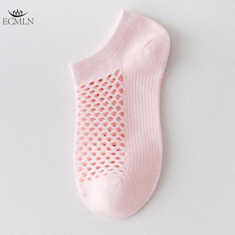 Women Mesh Breathable Hollow Out Ankle Socks Summer Multi Colors Holes Socks