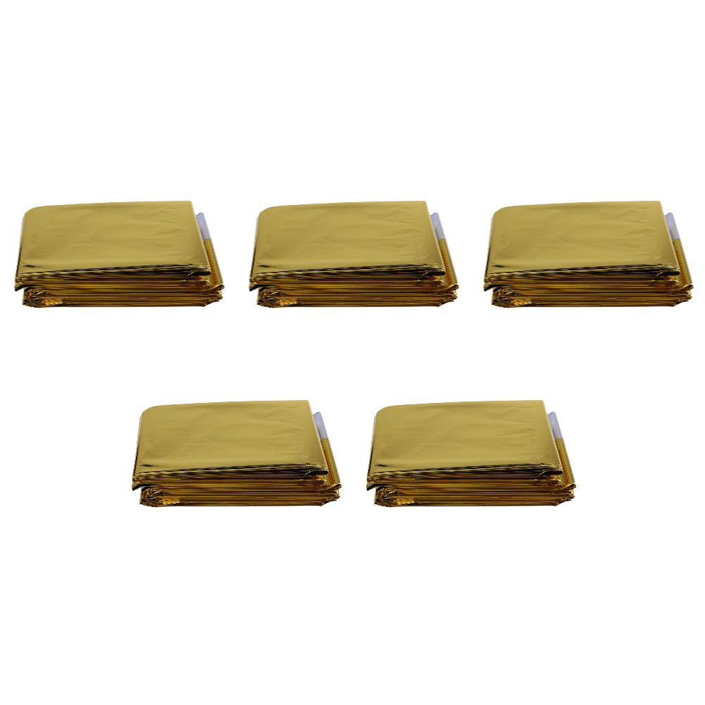 

От 1 до 20 шт. аварийное одеяло для выживания на открытом воздухе, аптечка первой помощи, ветрозащитное и водонепроницаемое термоодеяло из фольги 210x160 см 210 x 160 cm