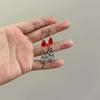 Gothic Red Snake Earrings - European & American Retro Punk Style