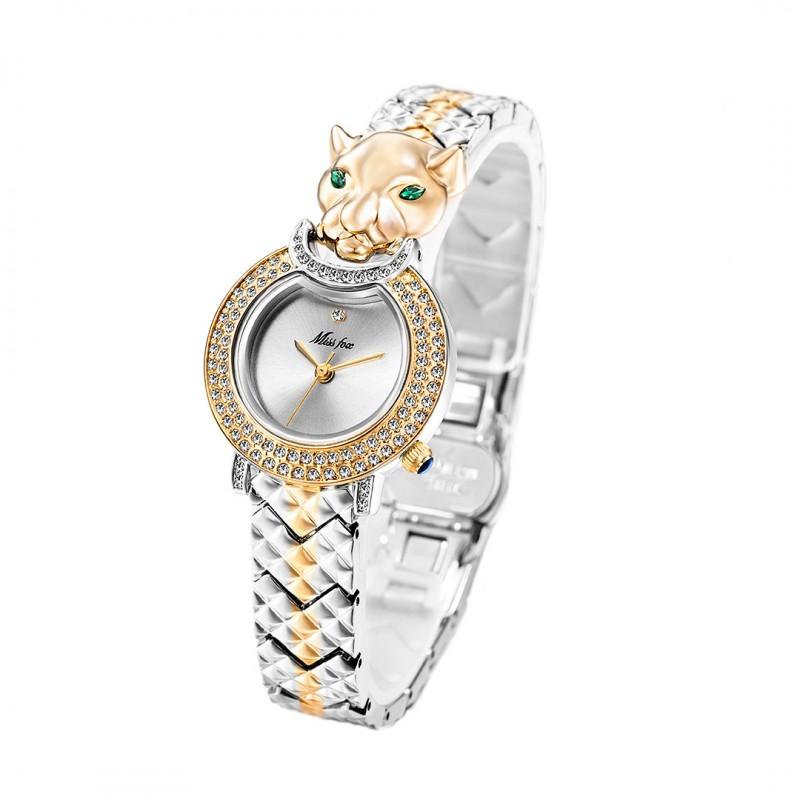 Fashion Womens Swiss Waterproof Leopard Watch Trendy Design Quartz Wristwatch