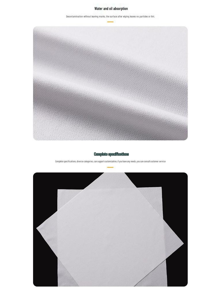 Polyester Lint-Free Mesh Cloth for Industrial and Mobile Screen Cleaning