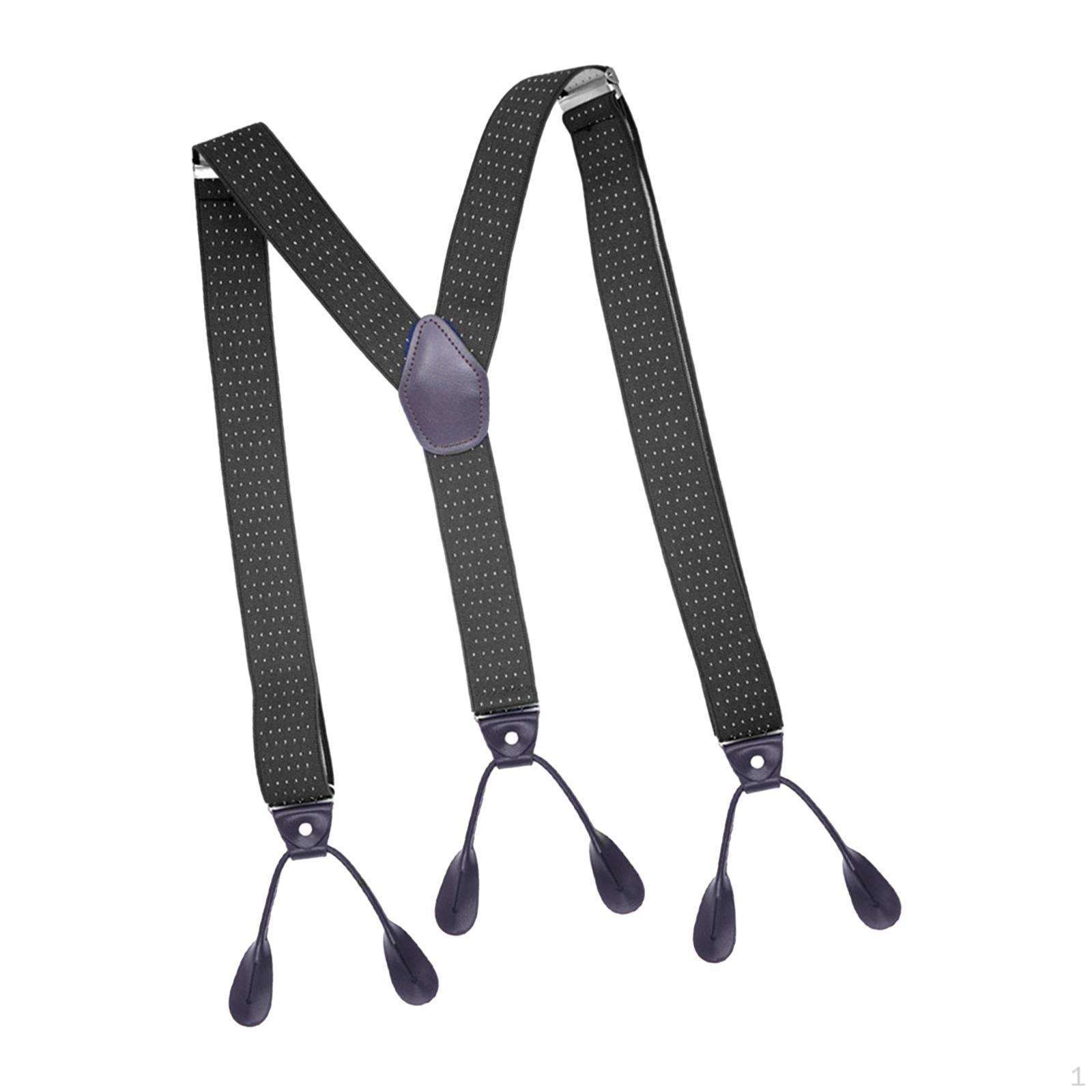 

Классические мужские подтяжки с Y-образной спинкой для элегантного повседневного образа чёрный