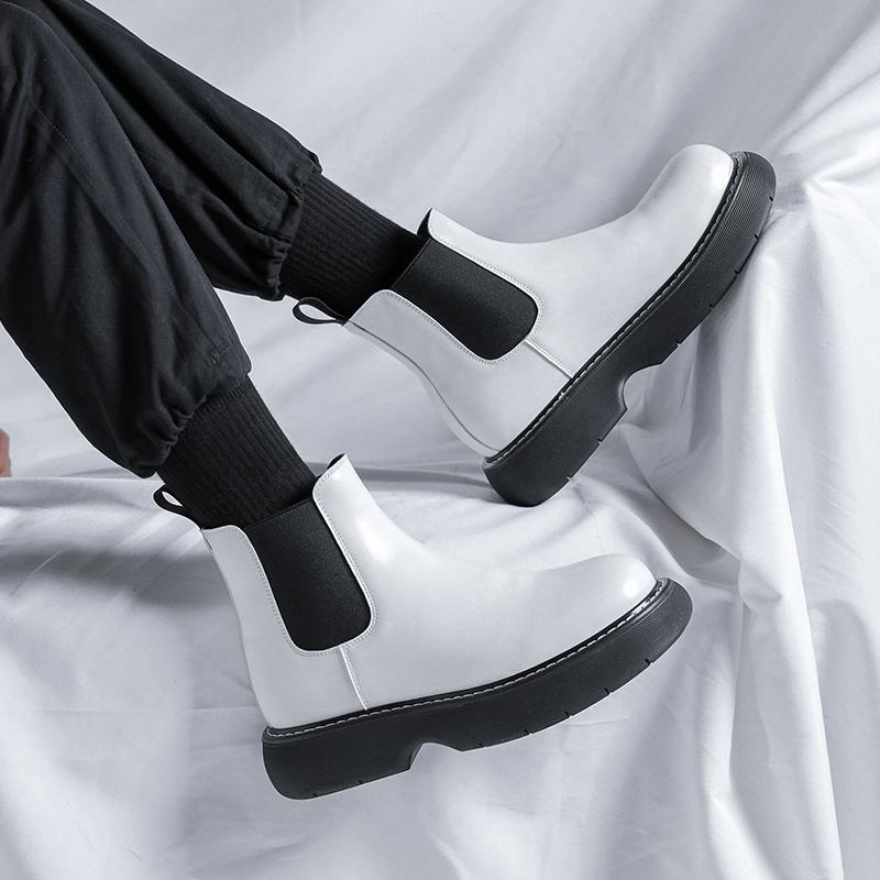 Fashion Casual Men's Boots Thick Bottom Comfortable Style Street Leisure Outdoor Motorcycle Hot Selling  Daily Adult Youth Shoes Hot