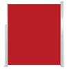 VidaXL Retractable Patio Side Awning 120x500 Cm Red