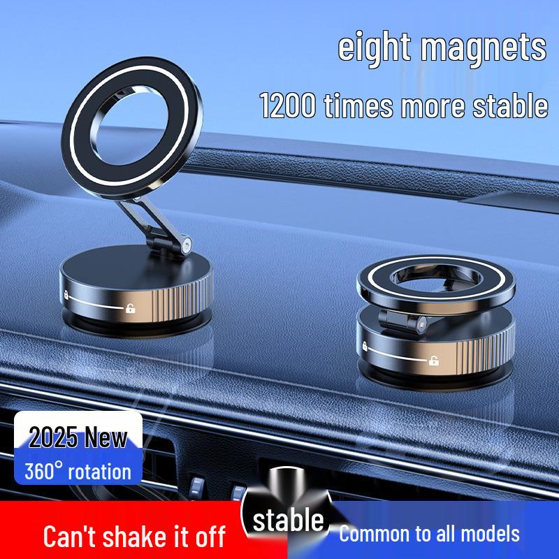 Foldable Zinc Alloy Magnetic Phone Holder for Car - K11 Model