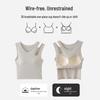 White Hollowed Camisole for Women – Summer Short Top with Built-In Bra, Exposed Navel, Sexy Innerwear