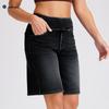 Cross-Border Cat Ear Denim High Waist Slimming Shorts with Multi-Pockets - Women's Casual Fitness Style