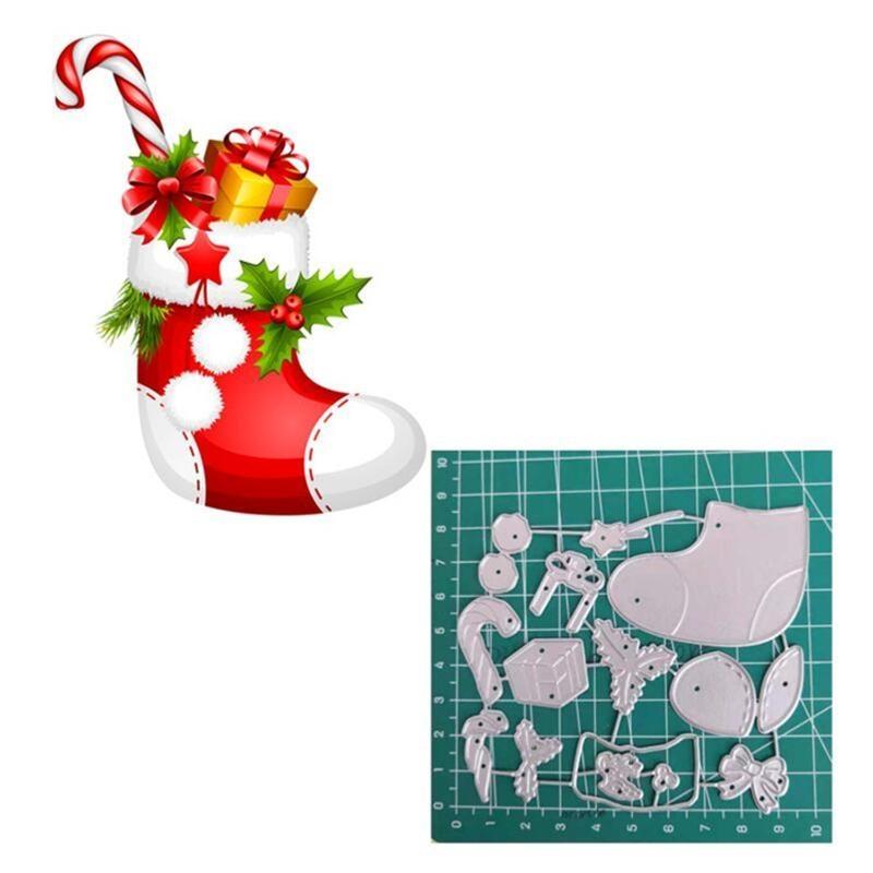 652F Christmas Series Metal Cutting Dies DIY Craft Carbon Steel Embossing Template