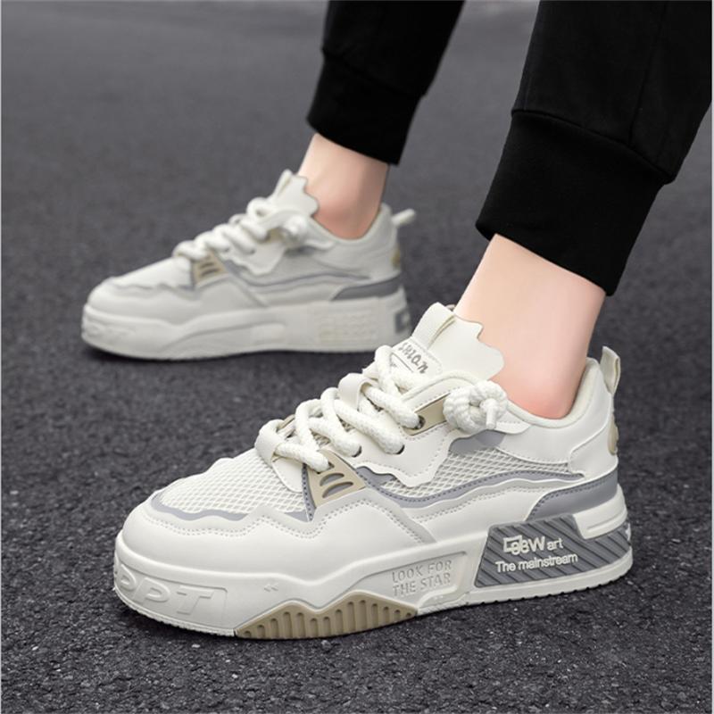 Men'S Vulcanized Shoes Trendy Personalized Teenagers Casual Shoes Round Toe Lace-Up Plus Size Platform Shoes Men Shose
